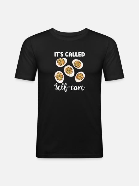 Stuffed Eggs Deviled Eggs - Men's Slim Fit T-Shirt - black