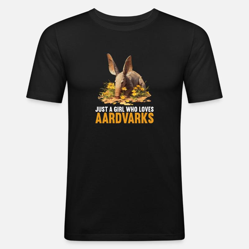 Erdferkeln Erdferkel - Männer Slim Fit T-Shirt - Schwarz