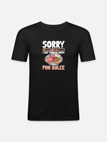Concha Hispanic Mexican Pan Dulce - Men's Slim Fit T-Shirt - black