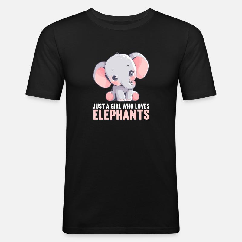 Elephant Elephant - Men's Slim Fit T-Shirt - black