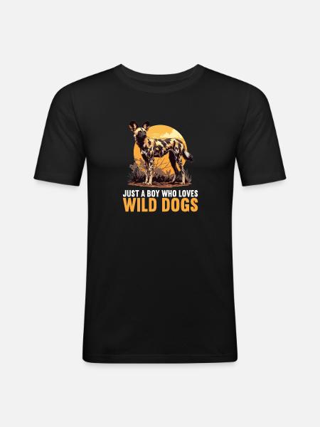 Wild Dogs Wild Dog - Men's Slim Fit T-Shirt - black