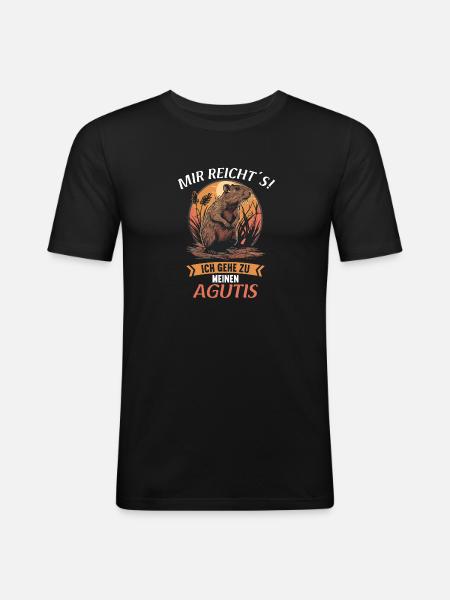 Agouti Agutis Aguti - Men's Slim Fit T-Shirt - black