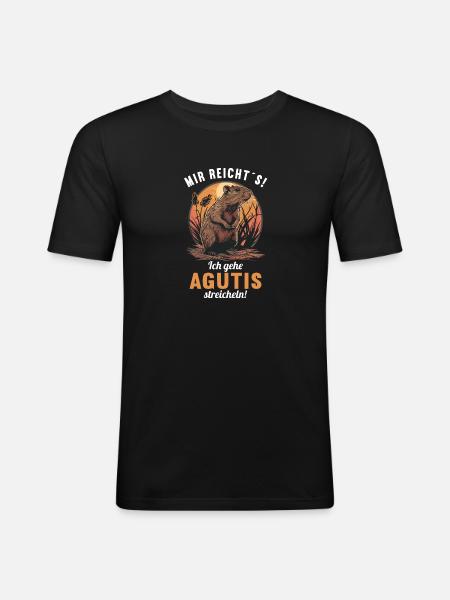 Agouti Agutis Aguti - Men's Slim Fit T-Shirt - black