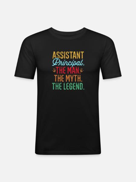 Deputy Principal - Men's Slim Fit T-Shirt - black