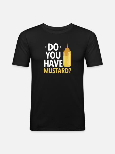Senf Moutarde - T-shirt près du corps Homme - noir