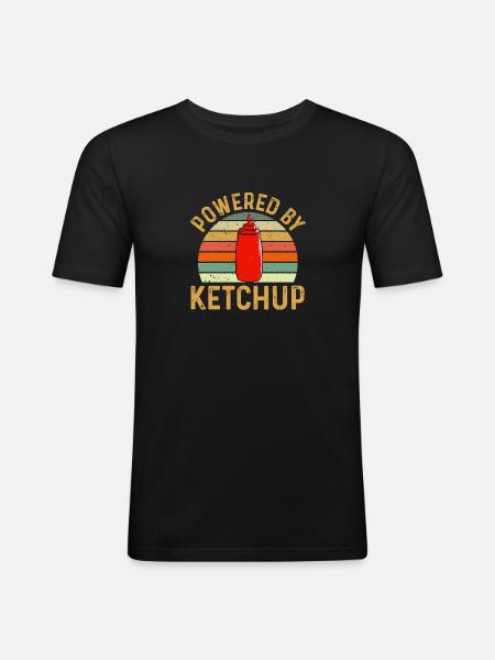 Ketchup Tomato ketchup - Men's Slim Fit T-Shirt - black