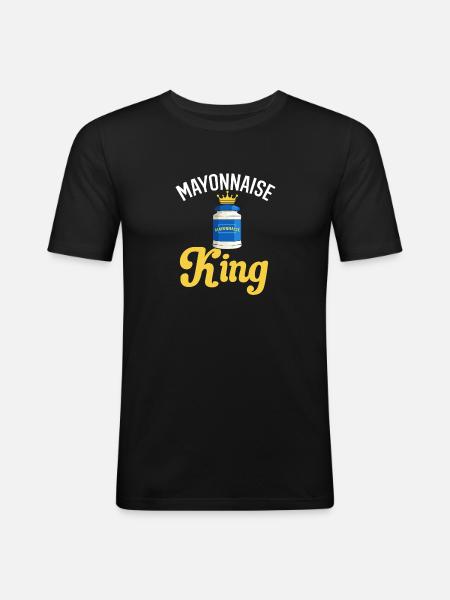 Mayonnaise - Men's Slim Fit T-Shirt - black