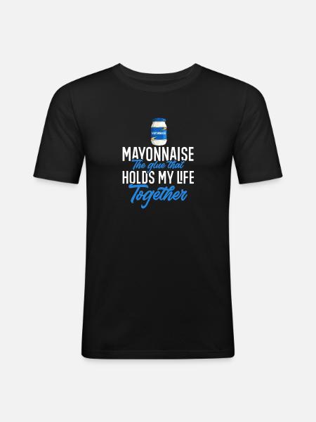 Mayonnaise - Men's Slim Fit T-Shirt - black