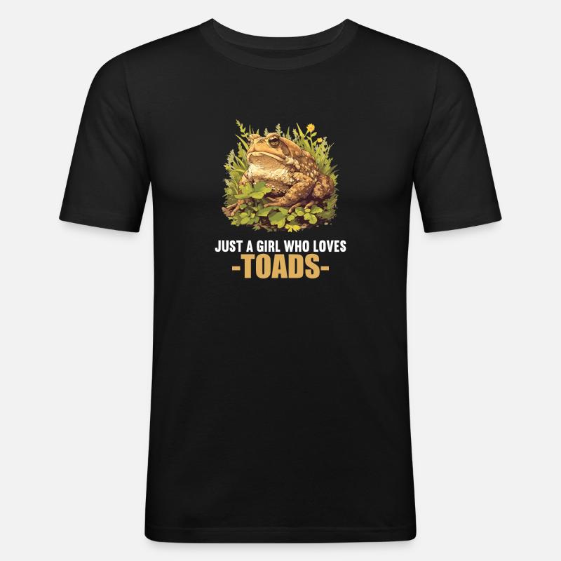 Toad Kröten Kröte - Männer Slim Fit T-Shirt - Schwarz