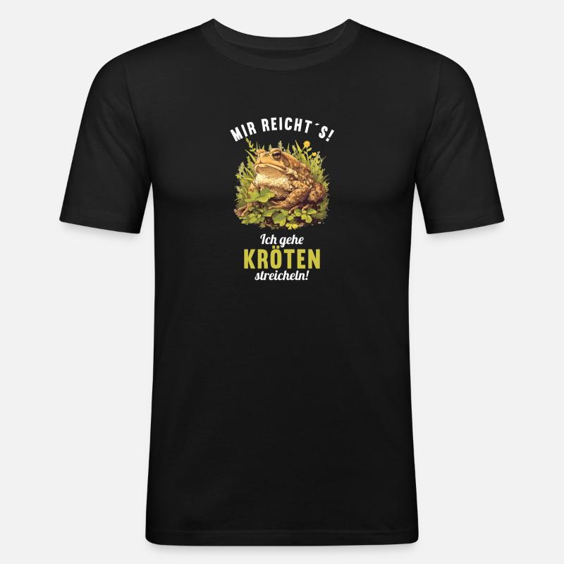 Crapaud crapaud crapaud - T-shirt près du corps Homme - noir