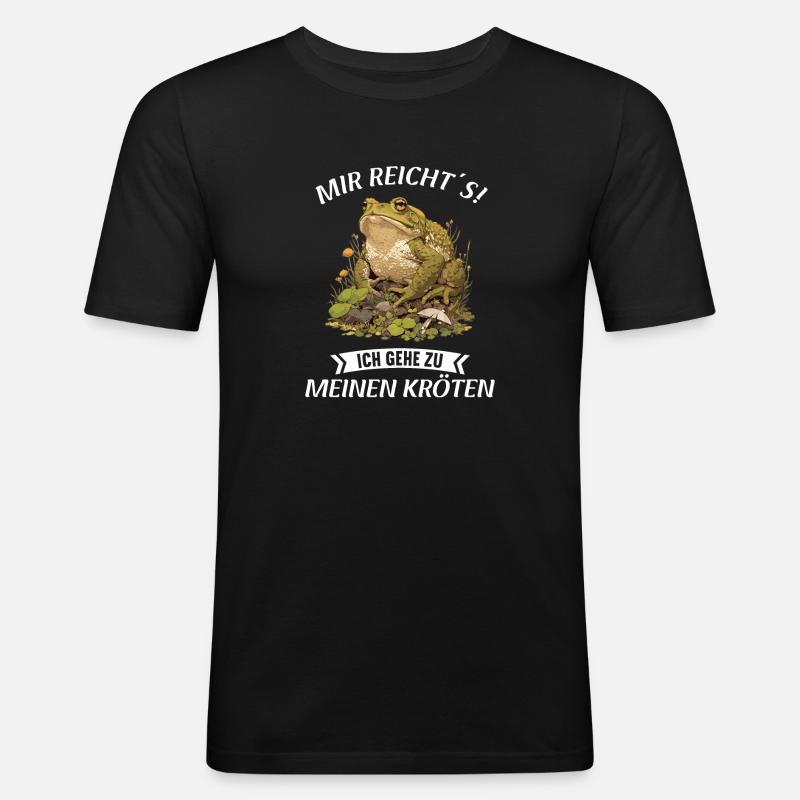 Crapaud crapaud crapaud - T-shirt près du corps Homme - noir