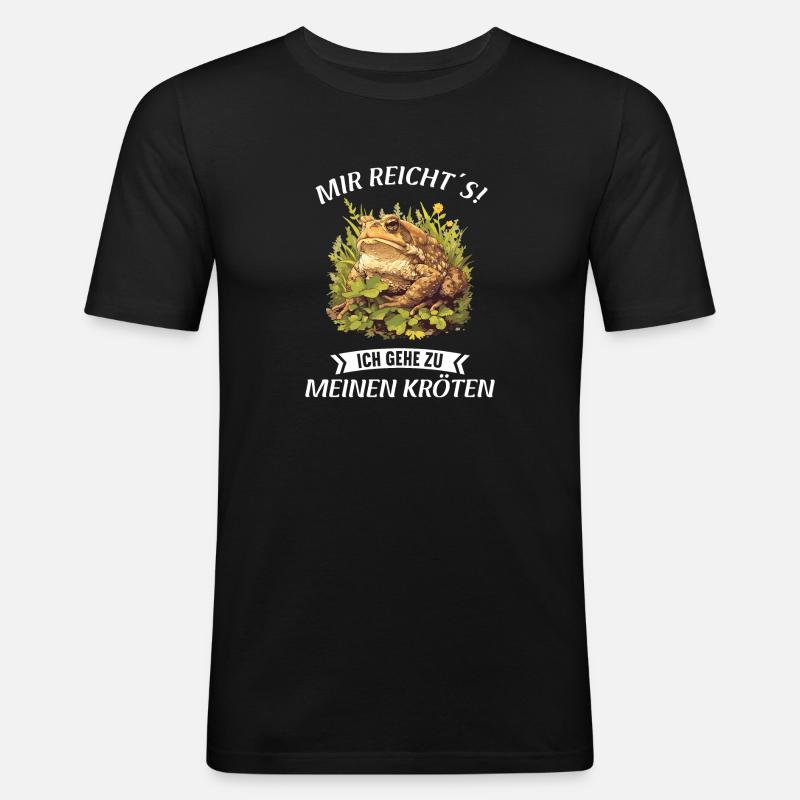 Toad Kröten Kröte - Männer Slim Fit T-Shirt - Schwarz