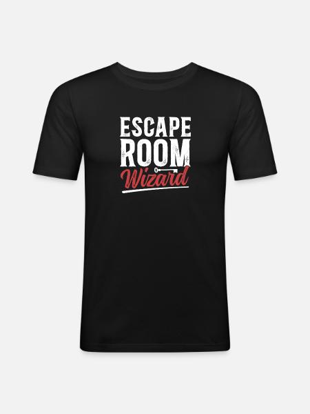 Salle d’évasion - T-shirt près du corps Homme - noir