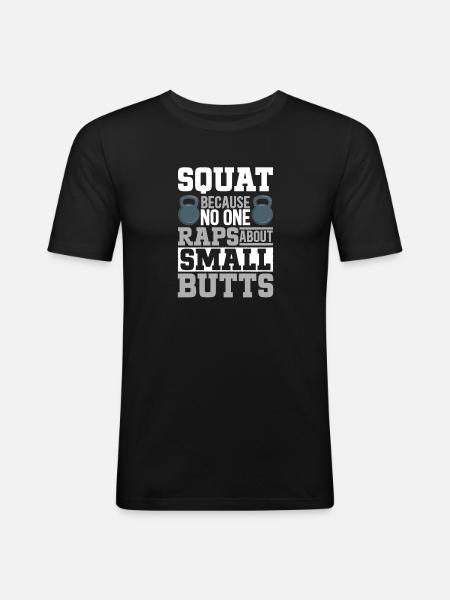 Kettlebell Workout Fitness Training - Men's Slim Fit T-Shirt - black