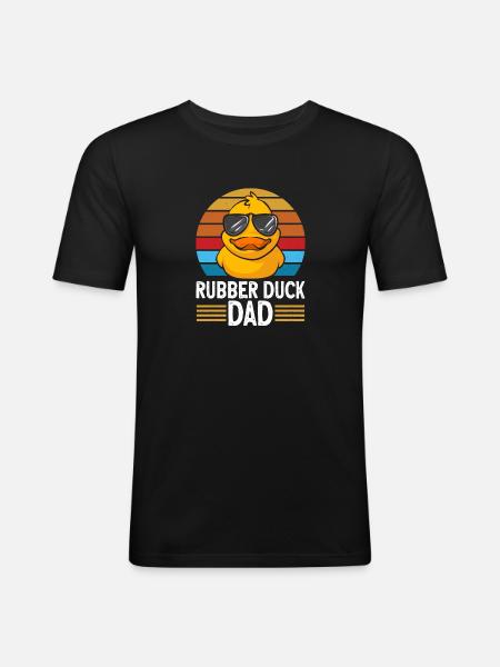Rubber Duck Rubber Duck - Men's Slim Fit T-Shirt - black