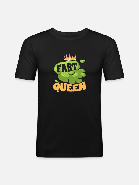 fart farting farting farting - Men's Slim Fit T-Shirt - black