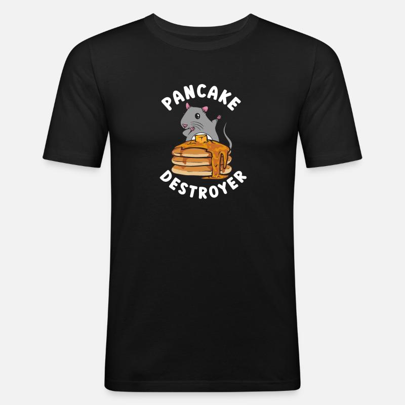 Pancake Breakfast Pancakes - Men's Slim Fit T-Shirt - black