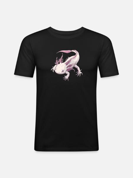 Axolotl - Men's Slim Fit T-Shirt - black