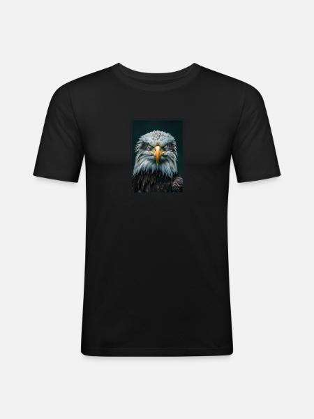 Bald Eagle Weißkopfseeadler - Men's Slim Fit T-Shirt - black