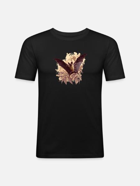 Bat Bats Bat - Men's Slim Fit T-Shirt - black