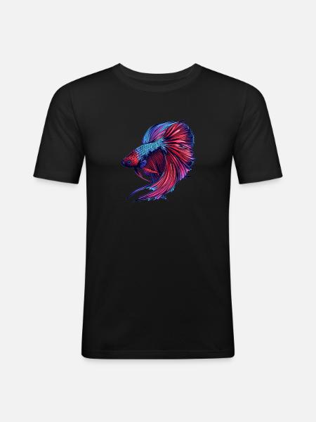 Bettas Betta Fish Betta - Men's Slim Fit T-Shirt - black