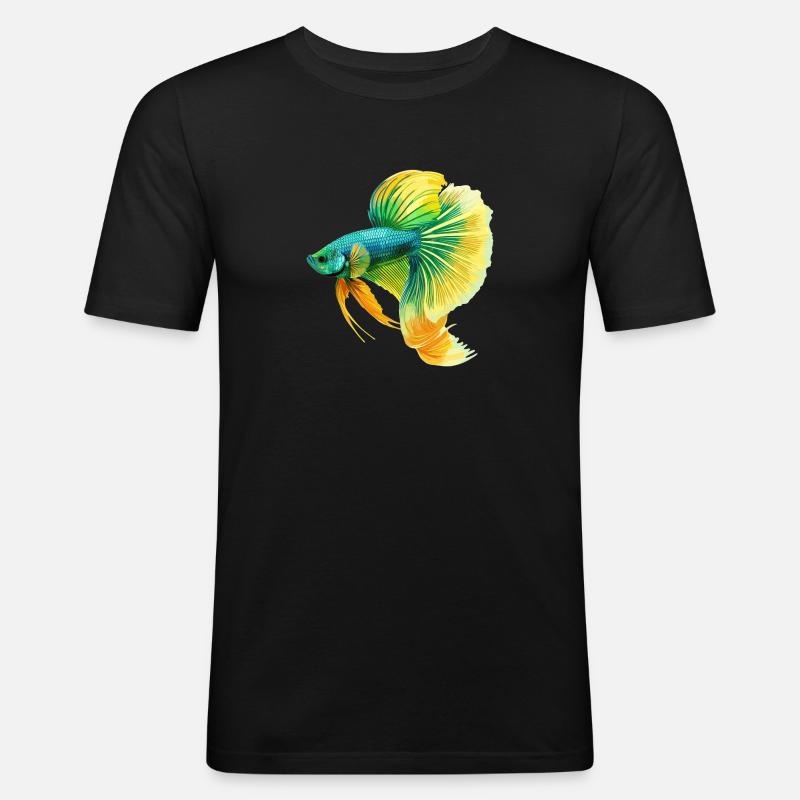 Bettas Betta Fish Betta - Men's Slim Fit T-Shirt - black