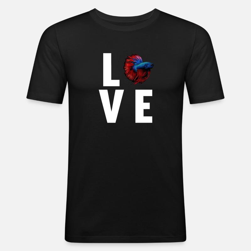 Bettas Betta Fish Betta - Men's Slim Fit T-Shirt - black