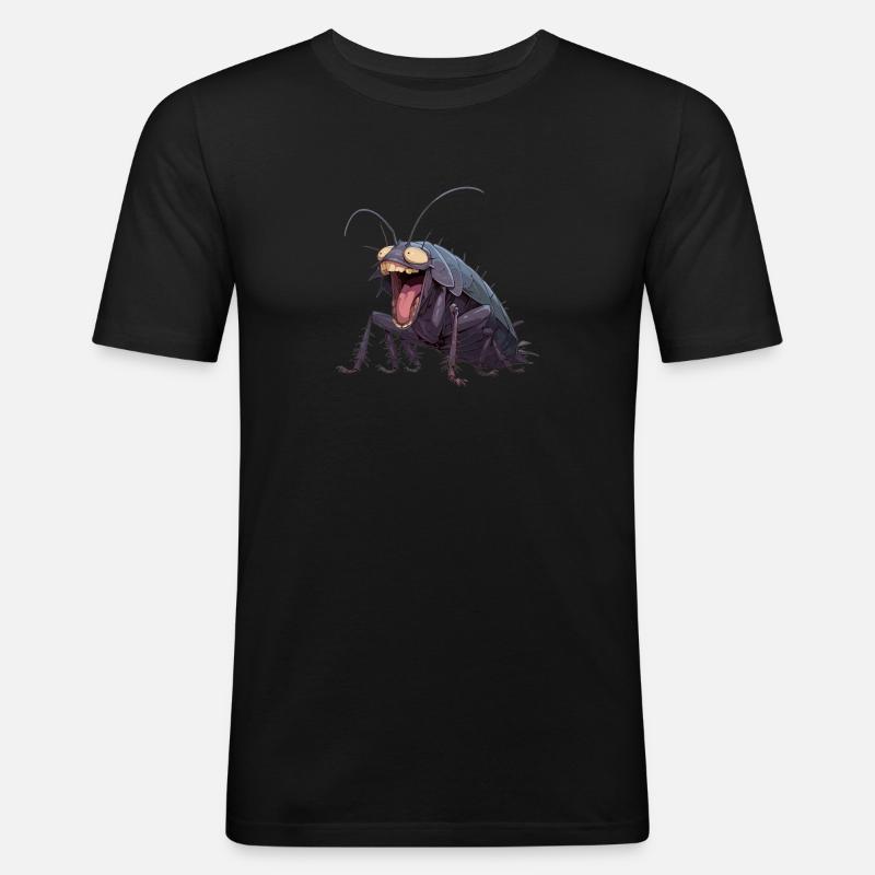 cafard, cafards, cafards - T-shirt près du corps Homme - noir