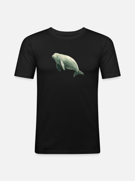 Manatee Dugongs Dugong - Men's Slim Fit T-Shirt - black