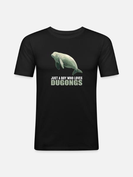 Manatee Dugongs Dugong - Men's Slim Fit T-Shirt - black