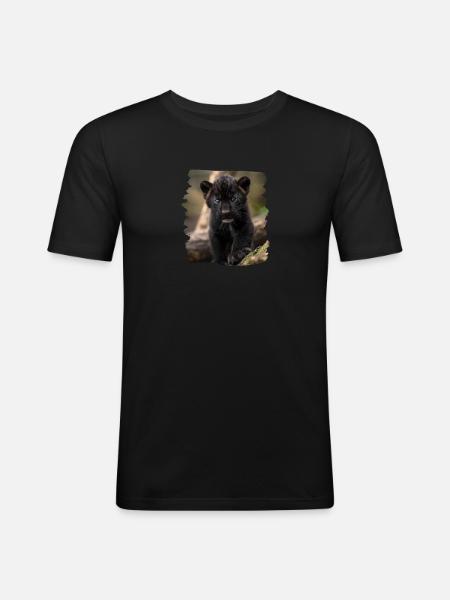 Panthers Panther - Men's Slim Fit T-Shirt - black