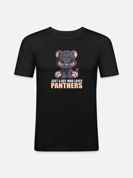 Panthers Panther - Men's Slim Fit T-Shirt - black