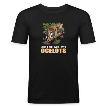 Ocelots Ocelot - Men's Slim Fit T-Shirt - black - Front - Nik (191cm)