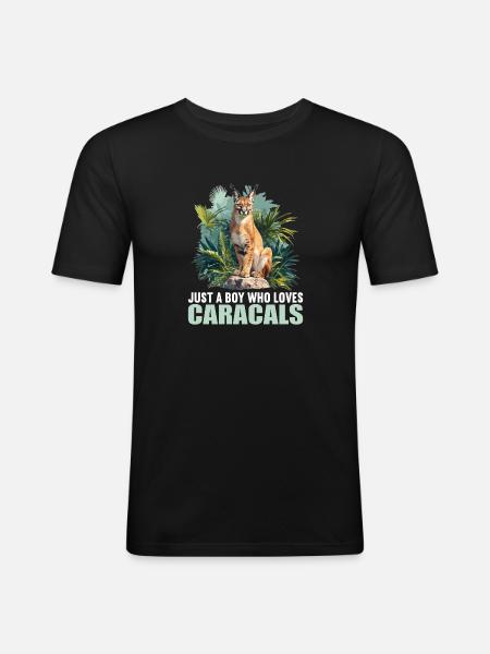 Caracal Karakale Karakal - Men's Slim Fit T-Shirt - black