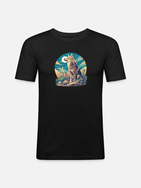 Coyotes Coyote - Men's Slim Fit T-Shirt - black