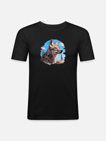 Coyotes Coyote - Men's Slim Fit T-Shirt - black