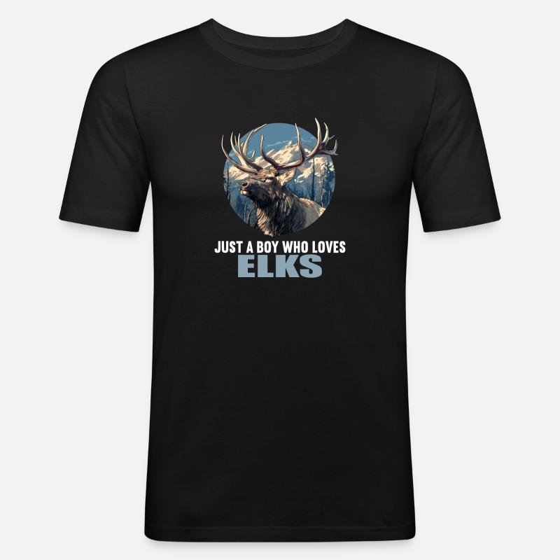 Moose Moose - Men's Slim Fit T-Shirt - black
