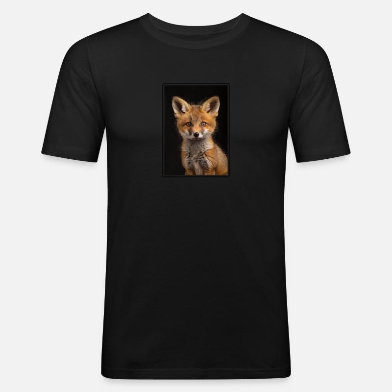Foxes Fox - Men's Slim Fit T-Shirt - black