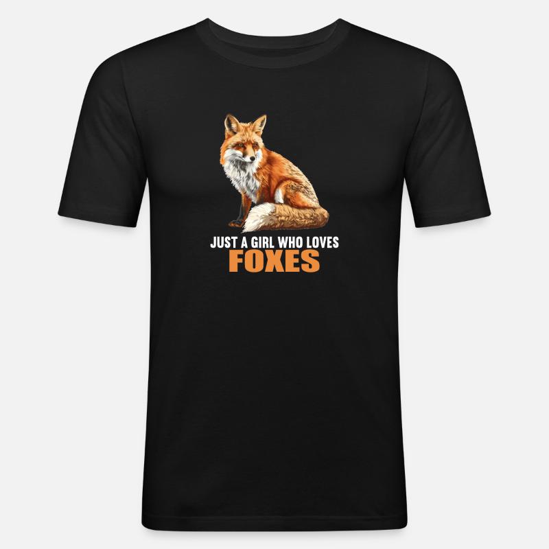 Foxes Fox - Men's Slim Fit T-Shirt - black