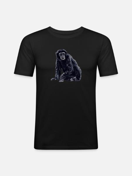Gibbons Gibbon - Men's Slim Fit T-Shirt - black