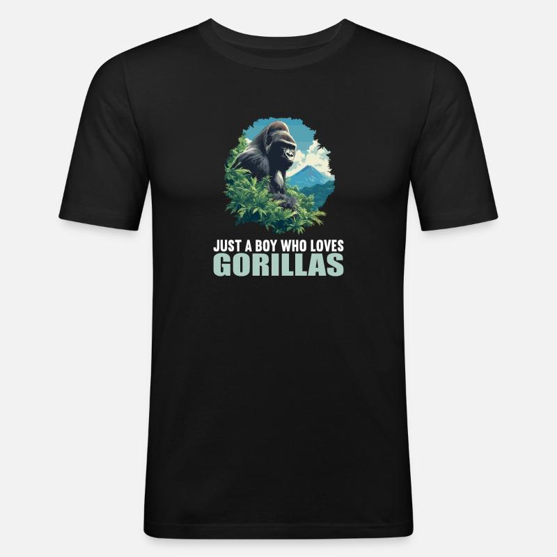 Gorillas Gorilla - Men's Slim Fit T-Shirt - black