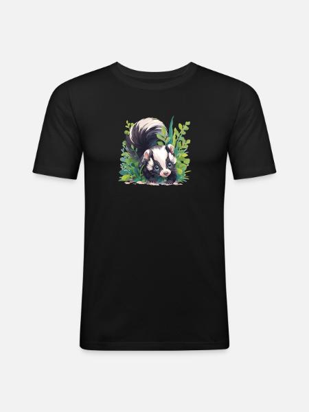 Skunks Skunk - Men's Slim Fit T-Shirt - black