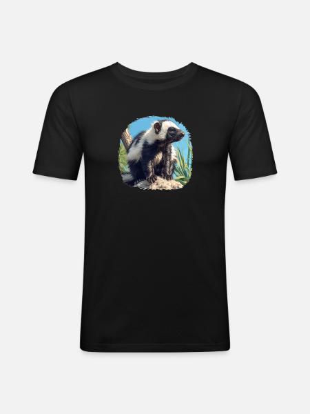 Skunks Skunk - Men's Slim Fit T-Shirt - black