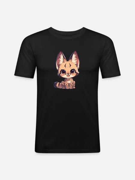 Servale Serval - Men's Slim Fit T-Shirt - black