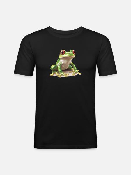 Frog Frogs - Men's Slim Fit T-Shirt - black