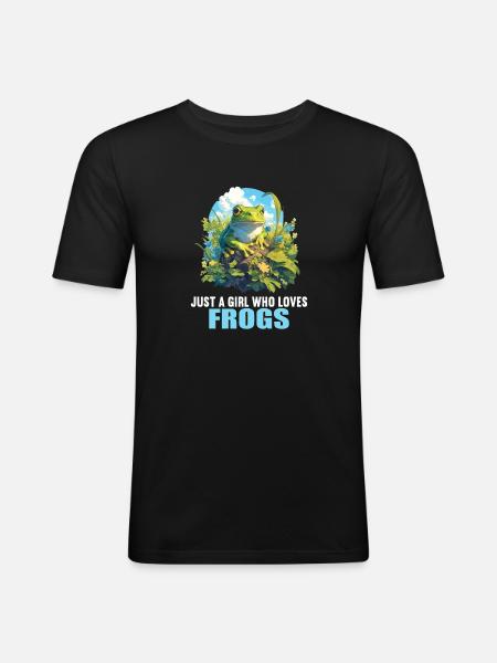Frog Frogs - Men's Slim Fit T-Shirt - black