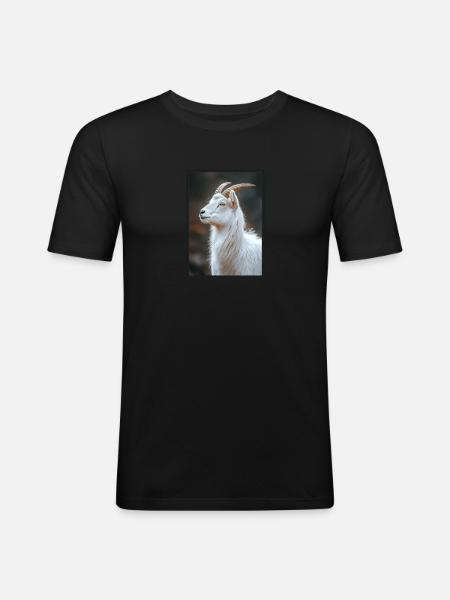 goats goat - Men's Slim Fit T-Shirt - black