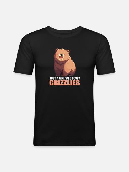 grizzly bears Grizzly bear - Men's Slim Fit T-Shirt - black