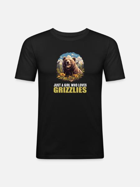 grizzly bears Grizzly bear - Men's Slim Fit T-Shirt - black