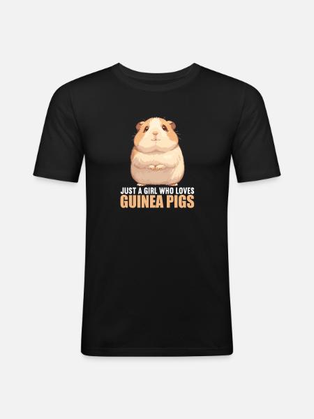 Cobaye - T-shirt près du corps Homme - noir